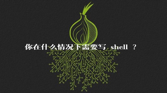 你在什么情况下需要写 shell ？
